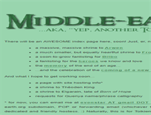 Tablet Screenshot of middle-earth.org